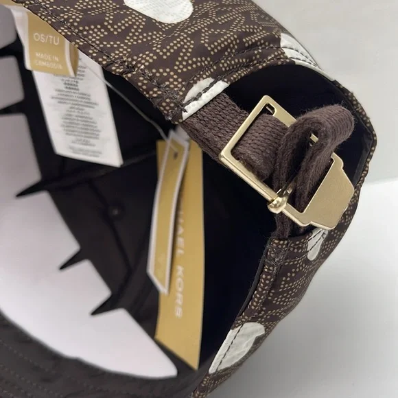 Michael Kors Women's Baseball Cap Hat Adjustable OS Chocolate BROWN DOTS
NWT - Picture 8 of 16